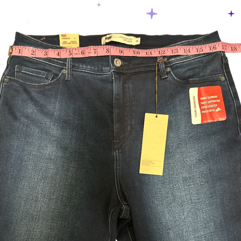 NWT!!! Levi Super Skinny Legging Tummy Slimming Woman’s Jeans 16 - Picture 5 of 11